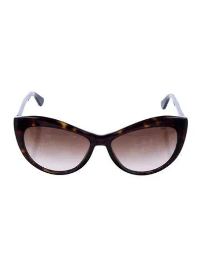 Pre-owned Tory Burch Cat-eye Gradient Sunglasses In Brown