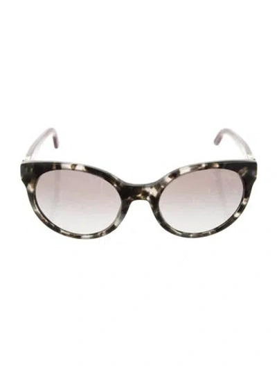 Pre-owned Tory Burch Cat-eye Gradient Sunglasses In Gray