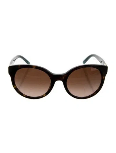 Pre-owned Tory Burch Cat-eye Gradient Sunglasses In Green