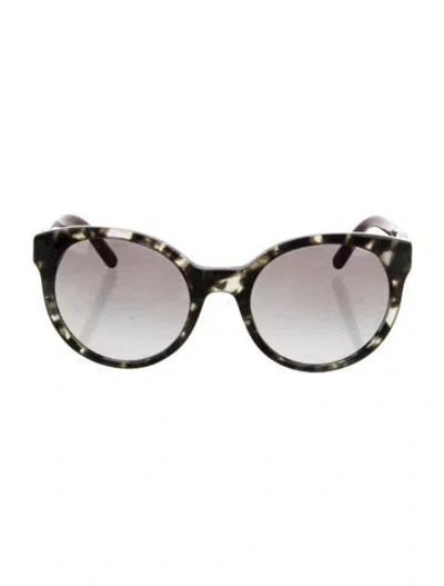 Pre-owned Tory Burch Cat-eye Gradient Sunglasses In Grey/red