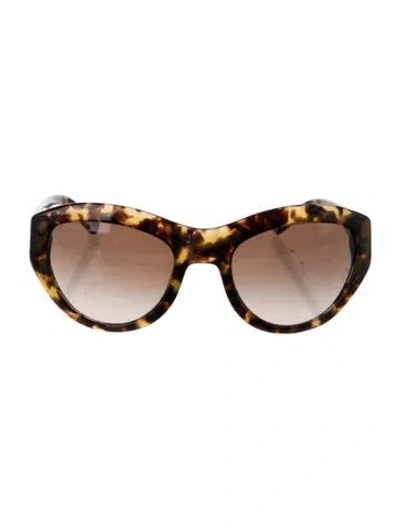 Pre-owned Tory Burch Cat-eye Gradient Sunglasses In Neutrals