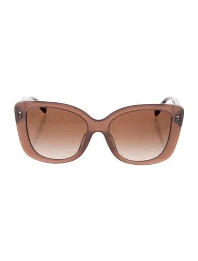 Pre-owned Tory Burch Cat-eye Gradient Sunglasses In Pink