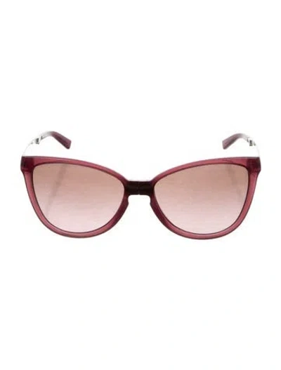 Pre-owned Tory Burch Cat-eye Gradient Sunglasses In Purple