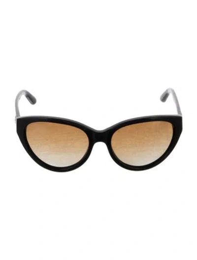 Pre-owned Tory Burch Cat-eye Tinted Sunglasses In Black