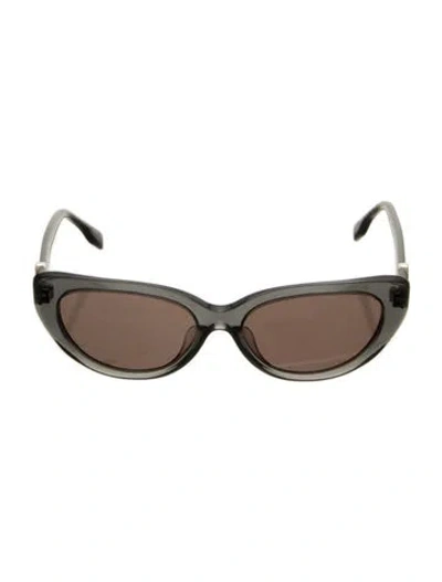 Pre-owned Tory Burch Cat-eye Tinted Sunglasses In Blue