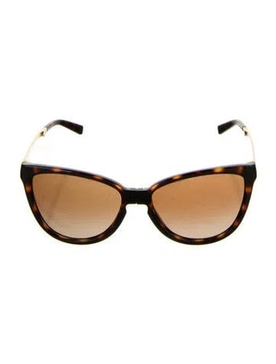 Pre-owned Tory Burch Cat-eye Tinted Sunglasses In Brown