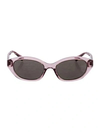 Pre-owned Tory Burch Cat-eye Tinted Sunglasses In Clear/pink