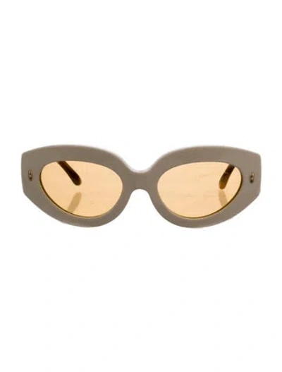 Pre-owned Tory Burch Cat-eye Tinted Sunglasses In Neutral
