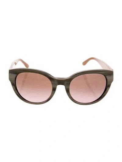 Pre-owned Tory Burch Cat-eye Tinted Sunglasses In Neutral