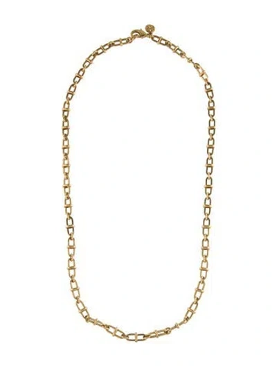 Pre-owned Tory Burch Chain Necklace, 28" In Multi