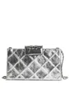 Tory Burch Chain-strap Leather Cross Body Bag In Silver