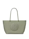 Tory Burch Chain-strap Logo-plaque Tote Bag In Neutral