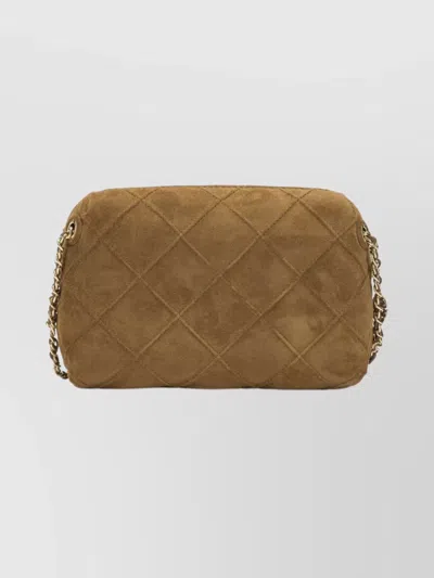 Tory Burch Chain Strap Quilted Crossbody Satchel Bag