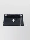 Tory Burch Chain Strap Textured Shoulder Bag In Black