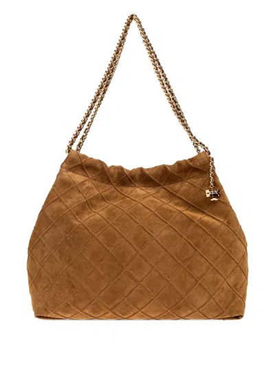 Tory Burch Chain-strap Tote Bag In Brown