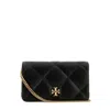 Tory Burch Chain Wallet In Black