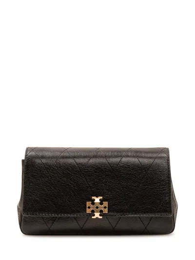 Tory Burch Chain Wallet Mini In 100% Cow Leather In Black
