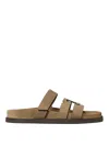 Tory Burch Ines Slides In Gris Oscuro