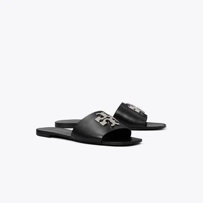 Tory Burch Charlie Cuoio Slide In Black