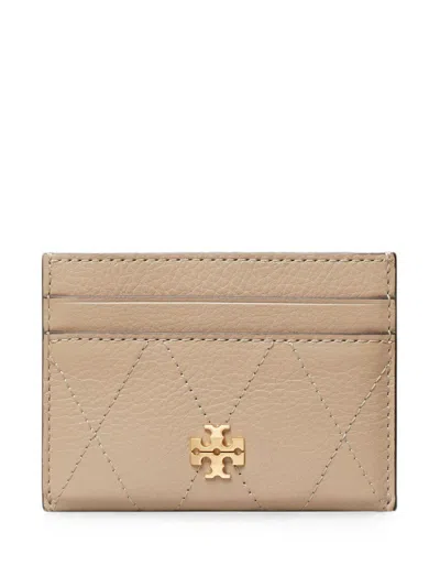 Tory Burch Charlie Leather Card Holder With Gold Logo