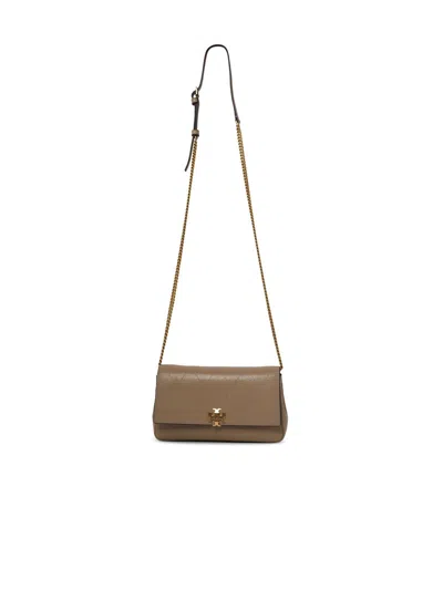 Tory Burch 'charlie Matelassé' Mini Bag In Cement Lear In Gray