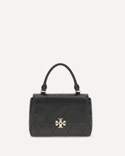 Tory Burch Charlie Mini Handbag In Black