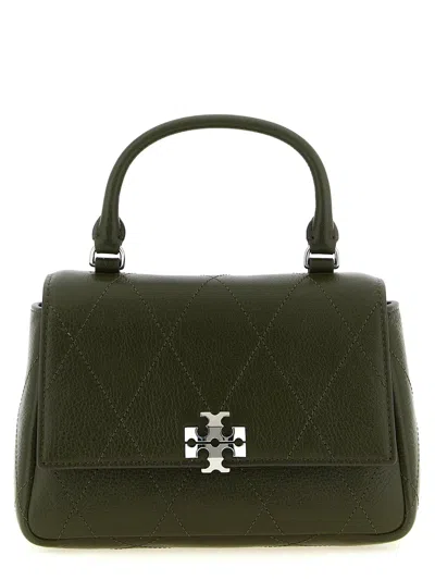 Tory Burch 'charlie' Mini Handbag In Green