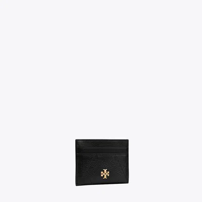 Tory Burch Charlie Quilted Card Case In Black