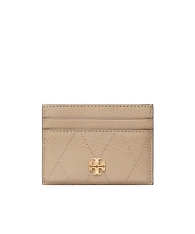 Tory Burch Charlie Quilted Card Holder In Red