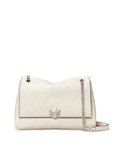 Tory Burch Charlie Quilted Leather Shoulder Bag In Neutral