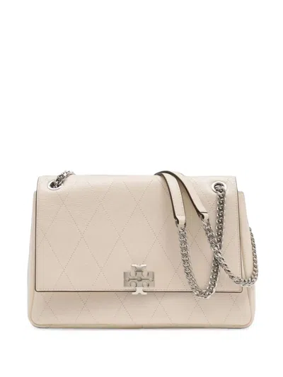 Tory Burch Charlie Quilted Shoulder Bag In Pink