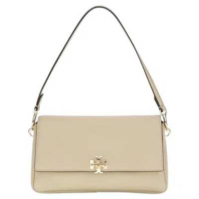 Pre-owned Tory Burch Charlie Shoulder Bag � Beige In Brown