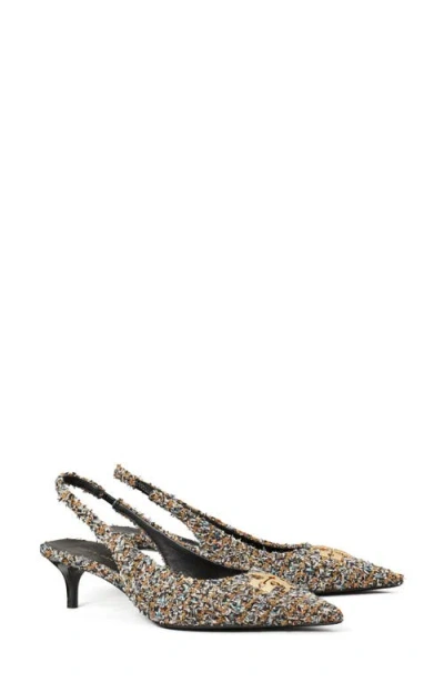 Tory Burch Charlie Slingback Pumps In Multi