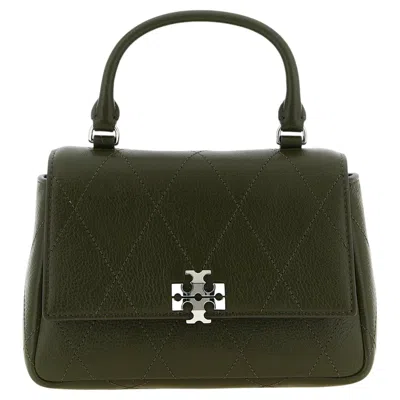 Pre-owned Tory Burch Charlie Top Handle Bag � Green