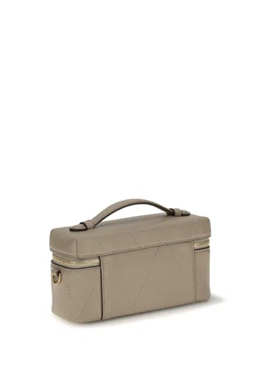 Tory Burch Charlie Wallet In Beige