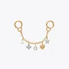 Tory Burch Charms Key Ring In Multi
