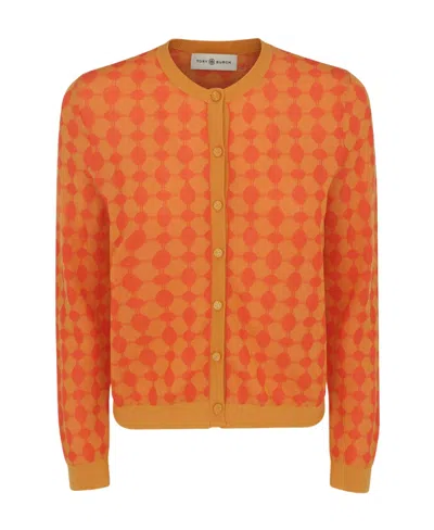 Tory Burch Check-print Cardigan