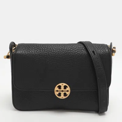 Pre-owned Tory Burch Chelsea Black Leather Shoulder Bag
