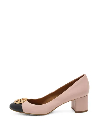 Pre-owned Tory Burch Chelsea Heeled Pumps In Pink
