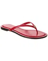 Tory Burch Chelsea Leather Flip Flop In Red