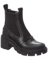 Tory Burch Chelsea Lug Leather Bootie In Black