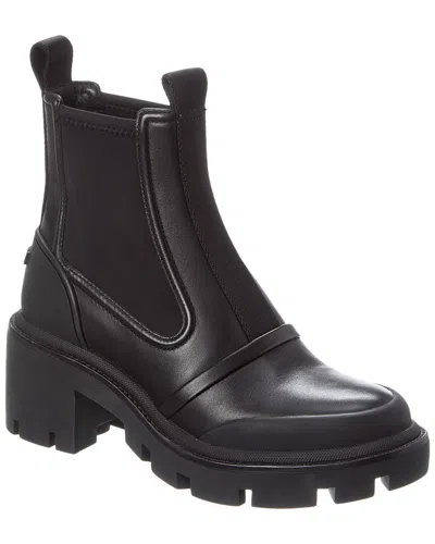 Tory Burch Chelsea Lug Leather Bootie In Black