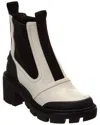 Tory Burch Chelsea Lug Leather Bootie In White