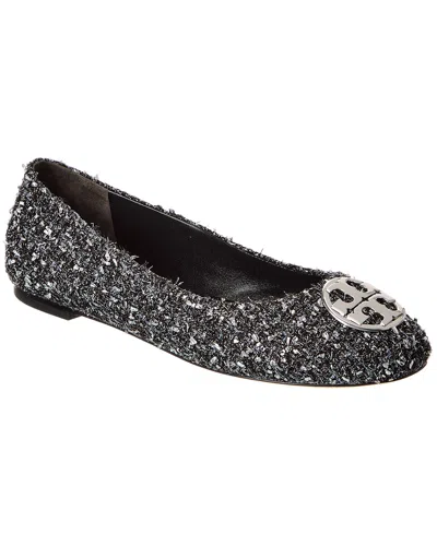 Tory Burch Chelsea Tweed Ballet Flat In Black