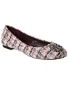 Tory Burch Chelsea Tweed Ballet Flat In Purple