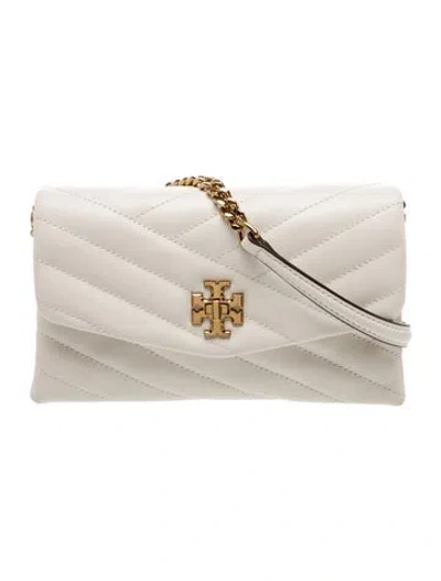 Pre-owned Tory Burch Chevron Evening Bag In Neutral