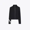 Tory Burch Chevron Full-zip Jacket In Multi