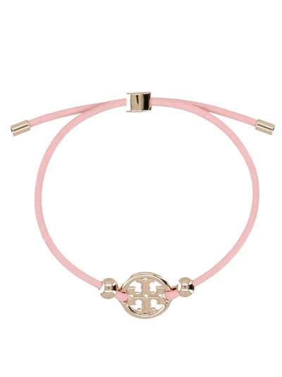 Tory Burch Chic Bonded Leather Mini Bracelet In Pink
