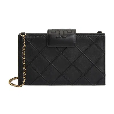 Tory Burch Chic Mini Chain Wallet In Black