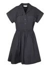 Tory Burch Short-sleeved Dress In Black